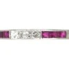 Art Deco Platinum Ruby & Diamond Narrow Eternity Ring 1 Art Deco Platinum Ruby & Diamond Narrow Eternity Ring -Antique Jewellery Company 6831a2b9 dsc04968 scaled 1