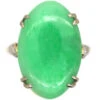 Art Deco 18ct Gold & Platinum Jade Ring With Diamond Set Shoulders 2 Art Deco 18ct Gold & Platinum Jade Ring With Diamond Set Shoulders -Antique Jewellery Company 6835913b dsc05241 scaled 1