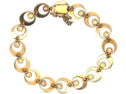 Edwardian 15ct Gold & Opal Interlinked Circles Bracelet 7 Edwardian 15ct Gold & Opal Interlinked Circles Bracelet -Antique Jewellery Company 68523835 dsc00658 scaled 1