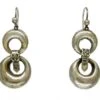 Silver Loops & Buckle Earrings 1 Silver Loops & Buckle Earrings -Antique Jewellery Company 68a