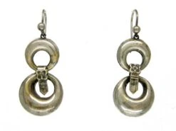 Silver Loops & Buckle Earrings