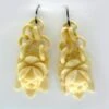 Carved Ivory Drop Earrings -Antique Jewellery Company 68a1257339835 936