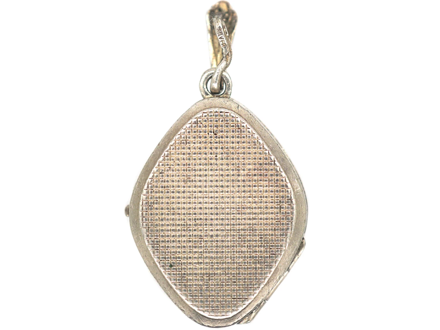 Silver Diamond Shaped Locket 4 Silver Diamond Shaped Locket - Image 2