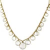 Edwardian Gold & Moonstone Round Drops Necklace 1 Edwardian Gold & Moonstone Round Drops Necklace -Antique Jewellery Company 69b1