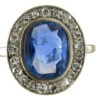 Sapphire & Diamond Oval Ring -Antique Jewellery Company 6 d