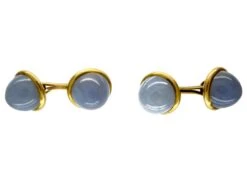 Chalcedony 18ct Gold Cufflinks