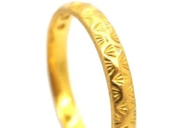 Art Deco 22ct Gold Wedding Ring With Ornate Decoration -Antique Jewellery Company 6a59037d dsc03889 scaled 1
