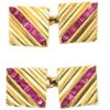 18ct Gold & Ruby Square Cufflinks -Antique Jewellery Company 6c213eab dsc08334