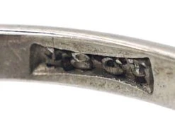 Art Deco 18ct White Gold Three Stone Diamond Crossover Ring -Antique Jewellery Company 6c913973 dsc03170 scaled 1