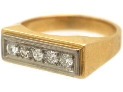 Art Deco 18ct Gold & Platinum, Diamond Five Stone Ring -Antique Jewellery Company 6f87a1b4 dsc04206 scaled 1
