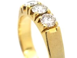 French 18ct Gold & Diamond Three Stone Ring 9 French 18ct Gold & Diamond Three Stone Ring -Antique Jewellery Company 7254ab02 dsc00873 scaled 1