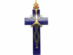 Victorian Lapis Lazuli, Rose Diamond & Natural Pearl Cross 7 Victorian Lapis Lazuli, Rose Diamond & Natural Pearl Cross -Antique Jewellery Company 72e7285e dsc00911 scaled 1