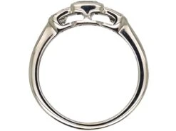 18ct White Gold, Three Stone Baguette Diamond Ring -Antique Jewellery Company 7352d17a dsc03032 scaled 1