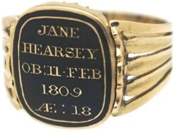 Georgian 18ct Gold, Cabochon Garnet & Natural Split Pearl Swivel Mourning Ring 17 Georgian 18ct Gold, Cabochon Garnet & Natural Split Pearl Swivel Mourning Ring -Antique Jewellery Company 7451f6f4 dsc05277 scaled 1