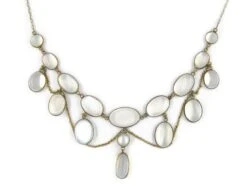Gold Moonstone Festoon Necklace 9 Gold Moonstone Festoon Necklace -Antique Jewellery Company 74d1366802722 782