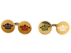 18ct Gold & Enamel Victorian Crown Cufflinks 7 18ct Gold & Enamel Victorian Crown Cufflinks -Antique Jewellery Company 77a1350297232 255