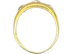 Victorian 18ct Gold, Three Stone Old Mine Cut Diamond Rub Over Set Ring 12 Victorian 18ct Gold, Three Stone Old Mine Cut Diamond Rub Over Set Ring -Antique Jewellery Company 786ea106 dsc00866 scaled 1