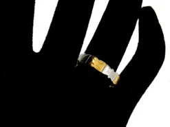 Platinum & 18ct Gold Band 9 Platinum & 18ct Gold Band -Antique Jewellery Company 7a