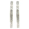 Diamond 18ct White Gold Hoop Earrings 1 Diamond 18ct White Gold Hoop Earrings -Antique Jewellery Company 7a 3