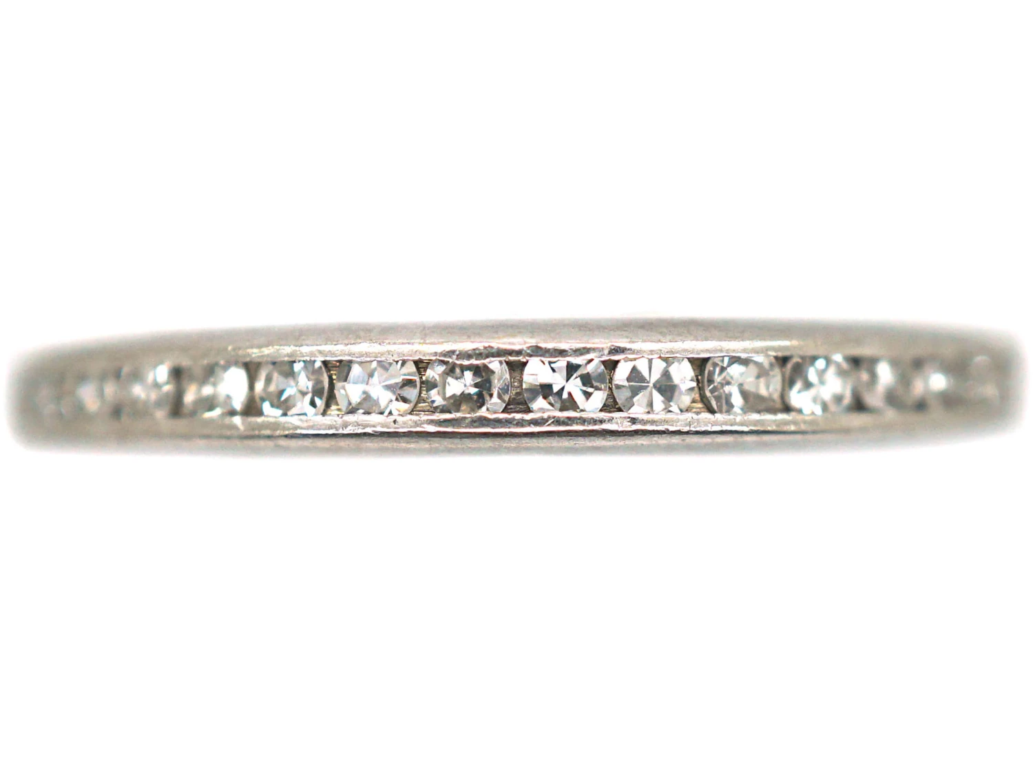 18ct White Gold Tramline Set Diamond Eternity Ring 3 18ct White Gold Tramline Set Diamond Eternity Ring