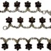 Silver & Garnet Flowers Motif Necklace -Antique Jewellery Company 7a1269209017 398