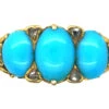 Victorian 18ct Gold Three Stone Turquoise & Rose Diamond Ring 1 Victorian 18ct Gold Three Stone Turquoise & Rose Diamond Ring -Antique Jewellery Company 7ace5461 dsc09267 scaled 1