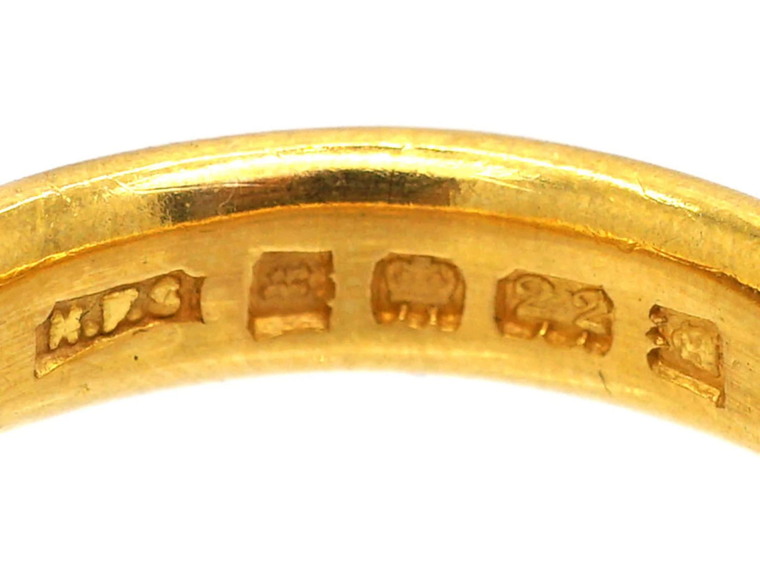 22ct Gold Wide Wedding Ring Assayed In 1925 6 22ct Gold Wide Wedding Ring Assayed In 1925 - Image 4