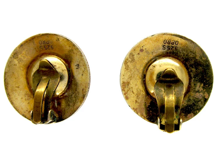 Silver & Enamel Gentian Earrings 4 Silver & Enamel Gentian Earrings - Image 2