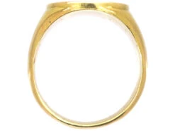 Large 18ct Gold & Enamel Signet Ring With Crest 10 Large 18ct Gold & Enamel Signet Ring With Crest -Antique Jewellery Company 7b16757f dsc01992