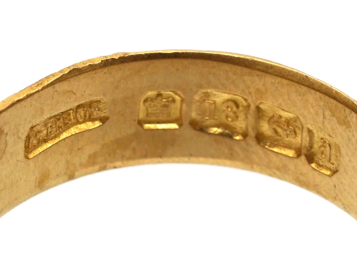 Victorian 18ct Gold Wedding Ring With Hearts Motif 7 Victorian 18ct Gold Wedding Ring With Hearts Motif - Image 5