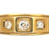 Victorian 18ct Gold Ring Set With Five Diamonds In Square Settings -Antique Jewellery Company 7dc8d935 dsc03812 scaled 1