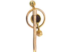 Edwardian 9ct Gold Tie Pin Set With A Garnet & Two Natural Split Pearls 9 Edwardian 9ct Gold Tie Pin Set With A Garnet & Two Natural Split Pearls -Antique Jewellery Company 7dccfbc5 dsc04033 scaled 1