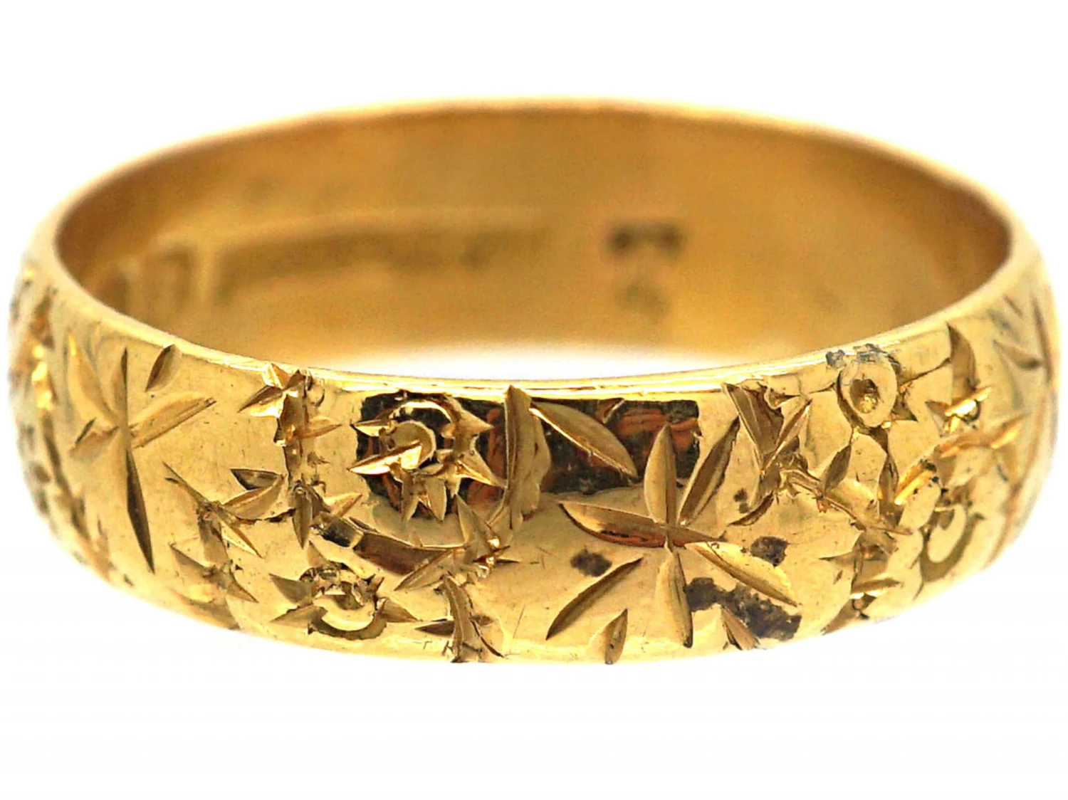 22ct Gold Ivy & Roses Wedding Ring 6 22ct Gold Ivy & Roses Wedding Ring - Image 4