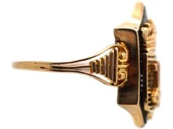 19th Century 18ct Gold & Onyx Ring With Coronet & Two Keys -Antique Jewellery Company 7f197d21 dsc00484 scaled 1