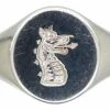 18ct White Gold Signet Ring With Intaglio Of A Griffin 2 18ct White Gold Signet Ring With Intaglio Of A Griffin -Antique Jewellery Company 7f1efd45 dsc01385 scaled 1