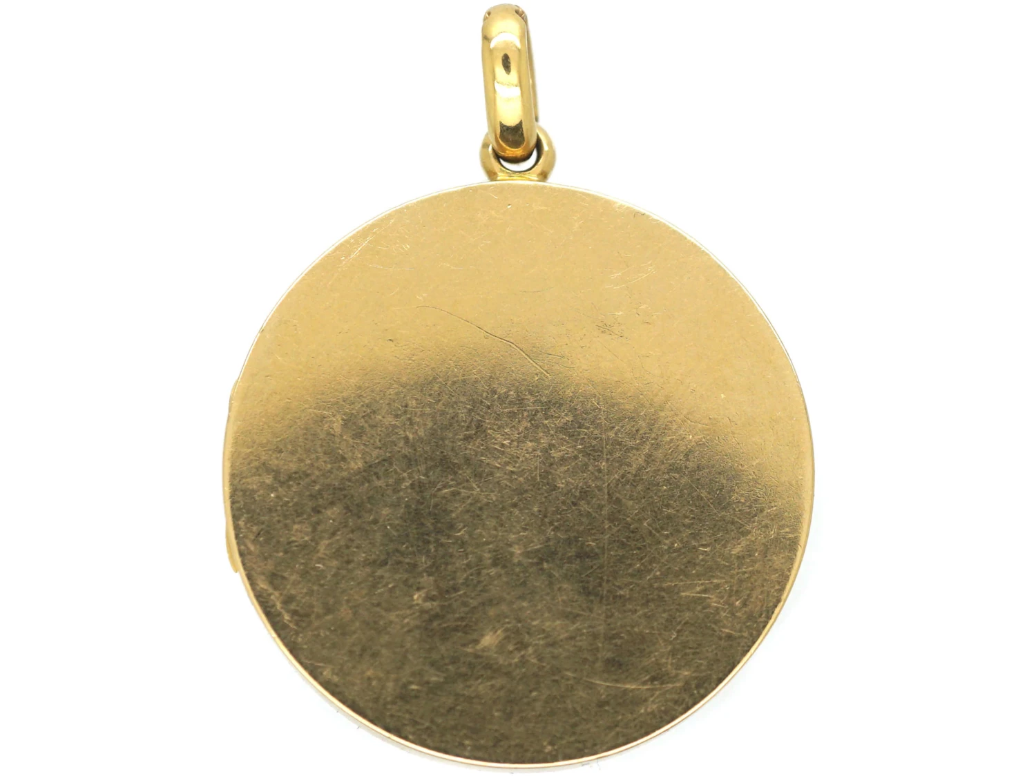 Edwardian 18ct Gold Round Locket 3 Edwardian 18ct Gold Round Locket