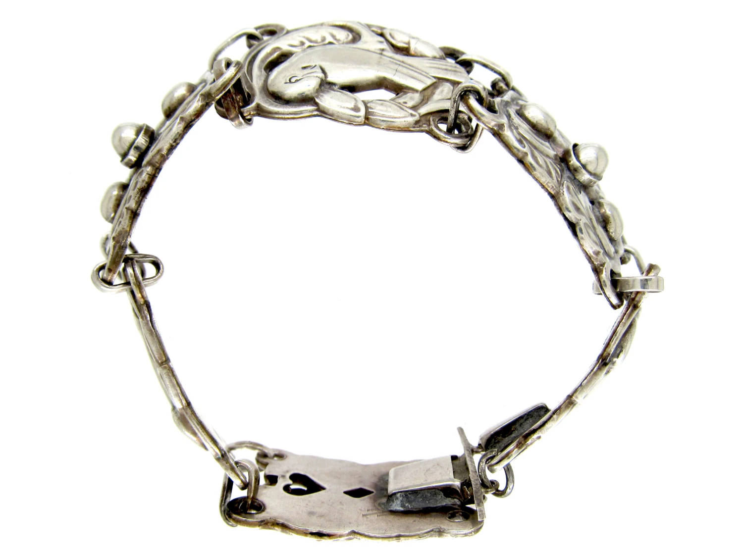 Silver Bracelet Attributed To A Georg Jensen Design 7 Silver Bracelet Attributed To A Georg Jensen Design - Image 5