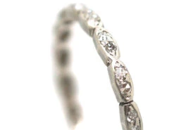 Art Deco Narrow Platinum & Diamond Eternity Ring 7 Art Deco Narrow Platinum & Diamond Eternity Ring -Antique Jewellery Company 811589fd dsc07053 scaled 1