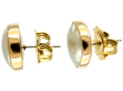 Pearl Heart 18ct Gold Edwardian Earrings -Antique Jewellery Company 81c