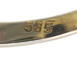 14ct Gold Lapis & Diamond Tablet Ring 16 14ct Gold Lapis & Diamond Tablet Ring -Antique Jewellery Company 81ce3d28 dsc00308 scaled 1