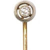 Art Deco 15ct Gold & Platinum Tie Pin Set With A Diamond