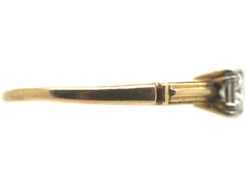 Art Deco 14ct Gold & Platinum Diamond Solitaire Ring 14 Art Deco 14ct Gold & Platinum Diamond Solitaire Ring -Antique Jewellery Company 82043406 dsc05959 scaled 1