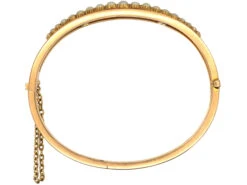 Edwardian 15ct Gold & Natural Split Pearls Bangle -Antique Jewellery Company 822b838f dsc07611