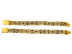 Pair Of Georgian 18ct Gold Mesh Bracelets 7 Pair Of Georgian 18ct Gold Mesh Bracelets -Antique Jewellery Company 83b