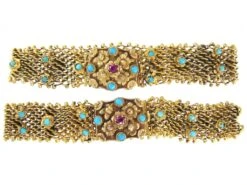 Pair Of Georgian 18ct Gold Mesh Bracelets 8 Pair Of Georgian 18ct Gold Mesh Bracelets -Antique Jewellery Company 83c 1024x767 1