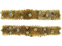 Pair Of Georgian 18ct Gold Mesh Bracelets 9 Pair Of Georgian 18ct Gold Mesh Bracelets -Antique Jewellery Company 83d 1024x768 1