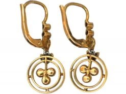 Art Deco 18ct Gold & Platinum, Natural Pearl & Rose Diamond Earrings -Antique Jewellery Company 84152af2 dsc03713 scaled 1