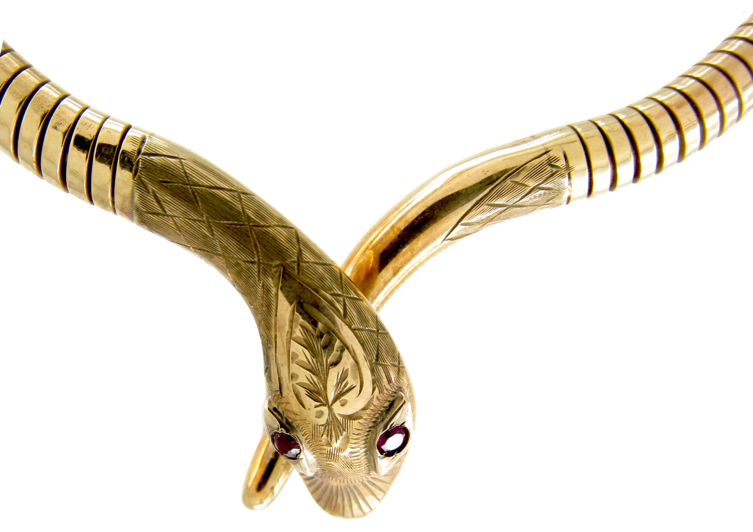 Gold Snake Necklace 4 Gold Snake Necklace - Image 2