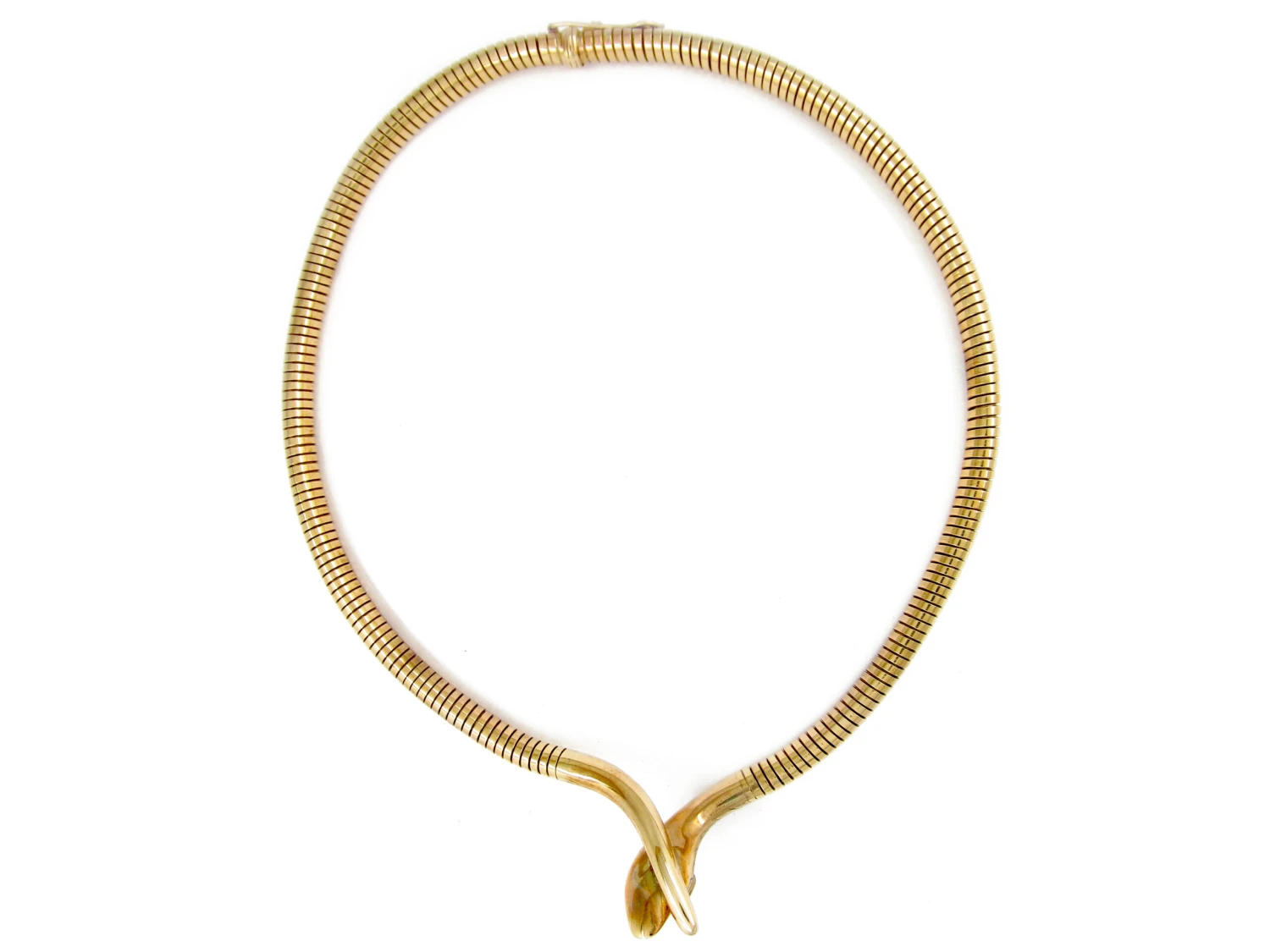 Gold Snake Necklace 8 Gold Snake Necklace - Image 6