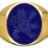 Mid 20th Century 9ct Gold & Lapis Signet Ring With Intaglio Of A Lion 1 Mid 20th Century 9ct Gold & Lapis Signet Ring With Intaglio Of A Lion -Antique Jewellery Company 87f06123 dsc00934 scaled 1